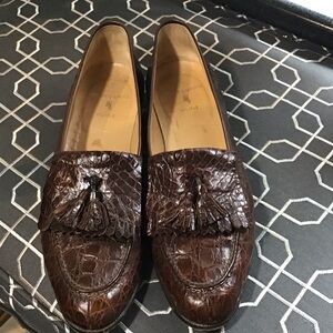 Polo by Ralph Lauren Dark Brown Crocodile uppers